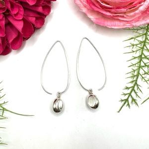 SILPADA⚜️Retired STERLING SILVER Euro Hoop Drop Earrings